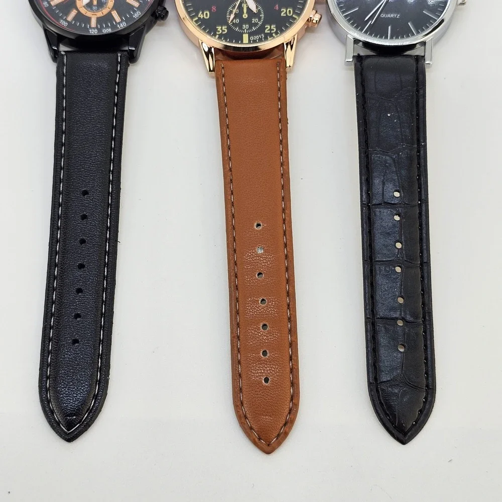 3X Fashion Men's Watches Good For Birthday Graduation Gifts Men's Set of 3 Watch